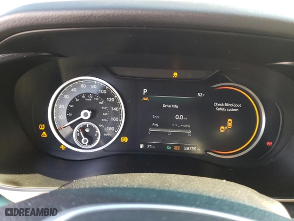 2022 Genesis G70 3.3T with VIN KMTG54TE7NU104131, listed as a Copart auction lot 85521034 with 59,735 mi miles and Salvage Title. Bid and sale history available at carsss.com. Image 9.