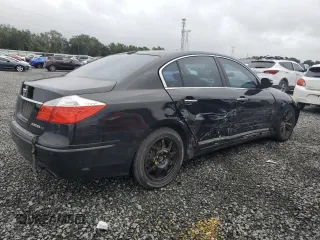 2009 Hyundai Genesis with VIN KMHGC46F19U045202, listed as a Copart auction lot 74543594 with 135,170 mi miles and Salvage Title. Bid and sale history available at carsss.com. Image 3.