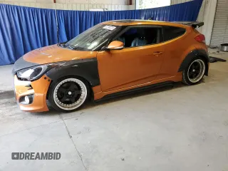 2015 Hyundai Veloster Turbo with VIN KMHTC6AE9FU249217, listed as a Copart auction lot 61395225 with 121,385 mi miles and Clean title. Bid and sale history available at DreamBid. Image 1.