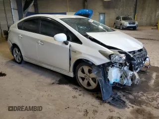 2013 Toyota Prius One with VIN JTDKN3DU2D5598707, listed as a Copart auction lot 53676085 with 171,732 mi miles and Salvage Title. Bid and sale history available at DreamBid. Image 4.