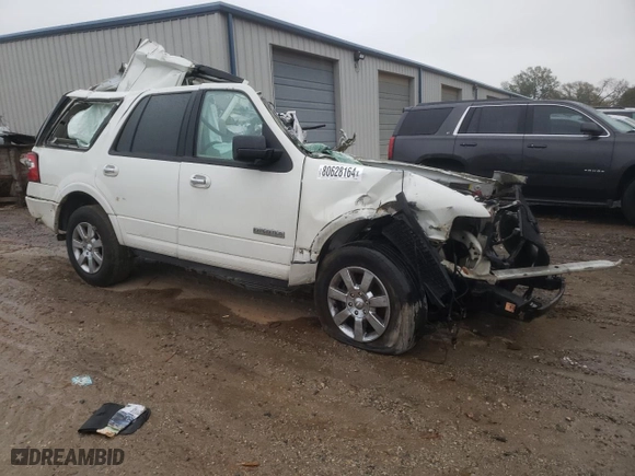 2008 Ford Expedition SSV with VIN 1FMFU15558LA11266, listed as a Copart auction lot 80628164 with 0 mi miles and Salvage Title. Bid and sale history available at carsss.com. Image 4.
