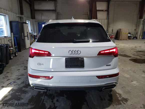 2022 Audi Q5 S line Premium Plus with VIN WA1EAAFY6N2013962, listed as a Copart auction lot 45803495 with 59,452 mi miles and Salvage Title. Bid and sale history available at carsss.com. Image 6.