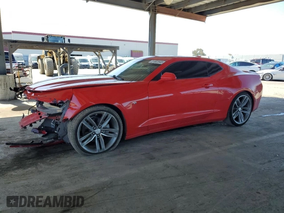2018 Chevrolet Camaro 1LT with VIN 1G1FB1RS8J0128723, listed as a Copart auction lot 51802045 with 76,372 mi miles and Salvage Title. Bid and sale history available at carsss.com. Image 1.