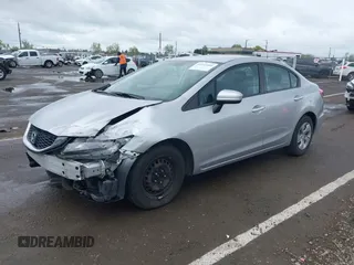 2014 Honda Civic Sedan LX with VIN 19XFB2F54EE256806, listed as a IAAI auction lot 41923101 with 143,775 mi miles. Bid and sale history available at carsss.com. Image 2.