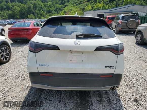 2024 Honda HR-V Sport with VIN 3CZRZ2H53RM708515, listed as a Copart auction lot 62723285 with 8,986 mi miles and Salvage title. Bid and sale history available at DreamBid. Image 6.