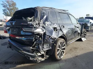 2022 BMW X7 M50i with VIN 5UXCX6C08N9M65716, listed as a IAAI auction lot 40795908 with 1 mi miles. Bid and sale history available at carsss.com. Image 4.