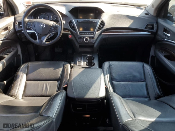 2017 Acura MDX w/Technology Pkg with VIN 5J8YD4H58HL007160, listed as a Copart auction lot 71352264 with 0 mi miles and Non Repairable. Bid and sale history available at carsss.com. Image 8.