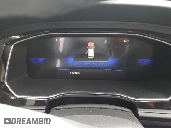 2024 Volkswagen Jetta Sport with VIN 3VWBM7BU6RM007967, listed as a Copart auction lot 57858955 with 14,088 mi miles and Salvage title. Bid and sale history available at DreamBid. Image 9.