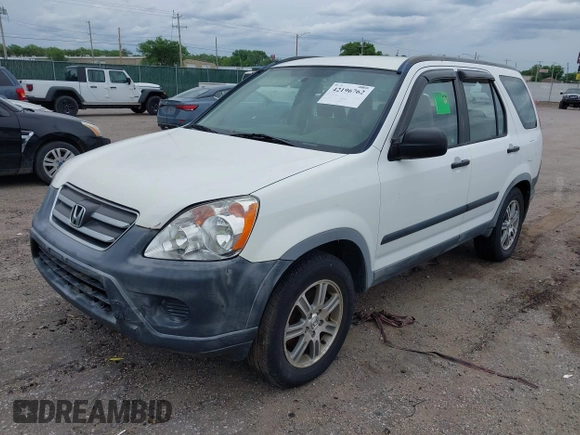 2006 Honda CR-V LX with VIN JHLRD78546C038040, listed as a IAAI auction lot 42196762 with 339,498 mi miles and . Bid and sale history available at carsss.com. Image 2.