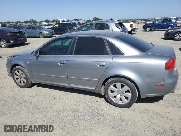 2008 Audi A4 2.0T with VIN WAUAF78E38A102570, listed as a Copart auction lot 53910215 with 145,095 mi miles and Salvage title. Bid and sale history available at DreamBid. Image 2.