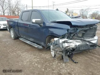 2020 Chevrolet Silverado 1500 LT with VIN 3GCUYDED1LG210670, listed as a IAAI auction lot 41734149 with 110,514 mi miles. Bid and sale history available at carsss.com. Image 1.