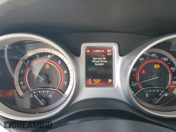 2017 Dodge Journey GT with VIN 3C4PDDEG1HT610147, listed as a Copart auction lot 49161575 with 113,552 mi miles and Salvage Title. Bid and sale history available at DreamBid. Image 9.