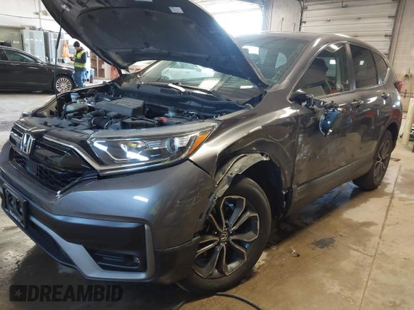2020 Honda CR-V EX with VIN 5J6RW2H54LL009119, listed as a IAAI auction lot 42057182 with 60,947 mi miles. Bid and sale history available at carsss.com. Image 17.