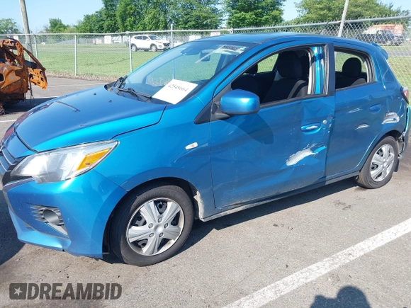 2021 Mitsubishi Mirage ES with VIN ML32AUHJ4MH002483, listed as a IAAI auction lot 42548664 with 134,915 mi miles and . Bid and sale history available at DreamBid. Image 6.