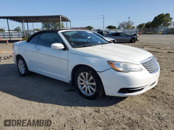 2012 Chrysler 200 Touring with VIN 1C3BCBEB9CN116072, listed as a Copart auction lot 52455665 with 76,808 mi miles and Salvage Title. Bid and sale history available at DreamBid. Image 4.