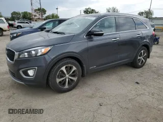 2018 Kia Sorento EX with VIN 5XYPHDA58JG423218, listed as a Copart auction lot 59315515 with 63,687 mi miles and Salvage title. Bid and sale history available at DreamBid. Image 1.