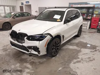 2023 BMW X5 M with VIN 5YMJU0C04P9N91130, listed as a IAAI auction lot 41218261 with 1 mi miles. Bid and sale history available at carsss.com. Image 2.