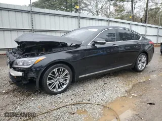 2018 Genesis G80 3.8L with VIN KMHGN4JE5JU236392, listed as a Copart auction lot 45579204 with 89,226 mi miles. Bid and sale history available at carsss.com. Image 1.