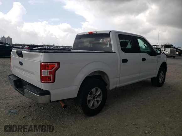 2018 Ford F-150 XL with VIN 1FTEW1C56JKD71784, listed as a Copart auction lot 58347735 with 185,883 mi miles and Clean title. Bid and sale history available at DreamBid. Image 3.