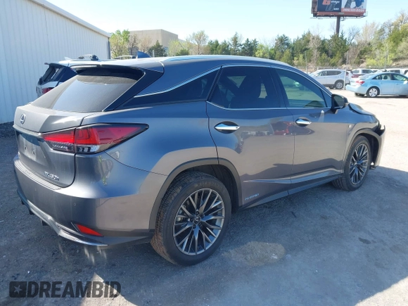 2020 Lexus RX 450h F Sport Performance with VIN 2T2YGMDA4LC055002, listed as a IAAI auction lot 41974333 with 64,998 mi miles and . Bid and sale history available at DreamBid. Image 4.