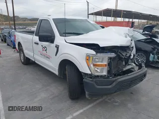 2022 Ford F-150 XL with VIN 1FTMF1CB4NKE51463, listed as a IAAI auction lot 42034226 with 82,658 mi miles and . Bid and sale history available at DreamBid. Image 1.