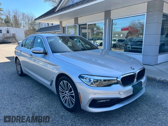 2018 BMW 5 Series 530e xDrive with VIN WBAJB1C59JB084298, listed as a Copart auction lot 55181065 with 120,907 mi miles and Clean Title. Bid and sale history available at DreamBid. Image 1.