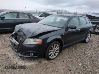 2013 Audi A3 Premium with VIN WAUBEAFM9DA006175, listed as a Copart auction lot 42743375 with 120,869 mi miles and Salvage title. Bid and sale history available at DreamBid. Image 1.