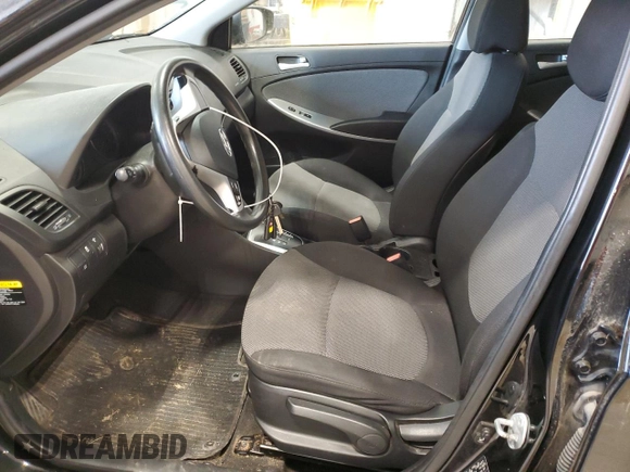 2013 Hyundai Accent GL with VIN KMHCT5AE4DU136721, listed as a Copart auction lot 53184005 with 354,709 mi miles and Clean Title. Bid and sale history available at carsss.com. Image 7.
