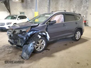 2013 Honda CR-V EX-L z VIN 2HKRM4H74DH601098, wystawiony jako Copart lot #50344245 z przebiegiem Nie podano mil oraz Szkody całkowita. Historia ofert i sprzedaży dostępna na DreamBid. Obrazek 1.