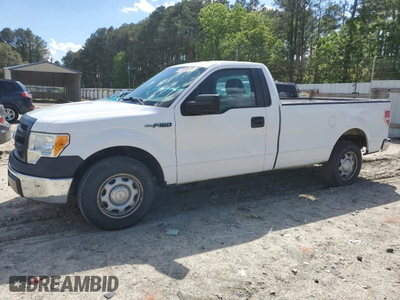 2014 Ford F-150 XL with VIN 1FTMF1CM7EKD02336, listed as a Copart auction lot 57333815 with 126,053 mi miles and Salvage title. Bid and sale history available at DreamBid. Image 1.