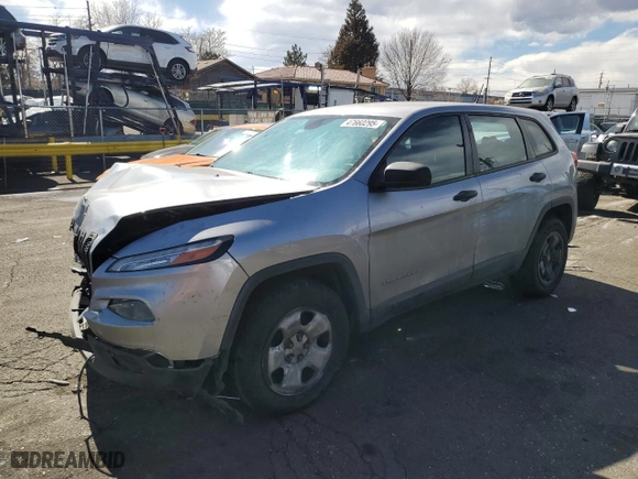 2014 Jeep Cherokee Sport with VIN 1C4PJMAB3EW206419, listed as a Copart auction lot 47660295 with 174,416 mi miles and Salvage Title. Bid and sale history available at carsss.com. Image 1.