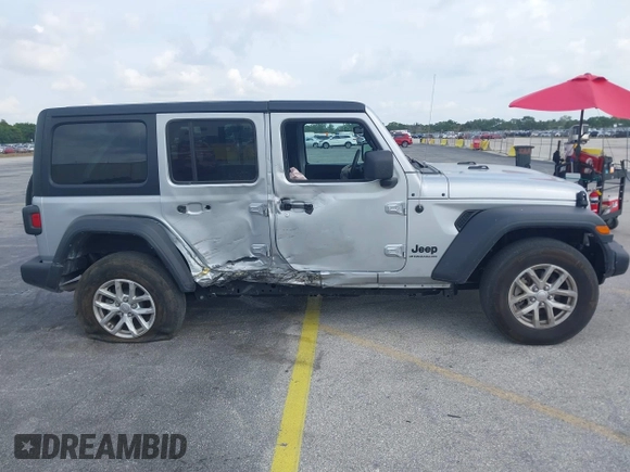 2023 Jeep Wrangler Sport S with VIN 1C4HJXDNXPW702199, listed as a IAAI auction lot 41859413 with 24,942 mi miles and . Bid and sale history available at DreamBid. Image 13.