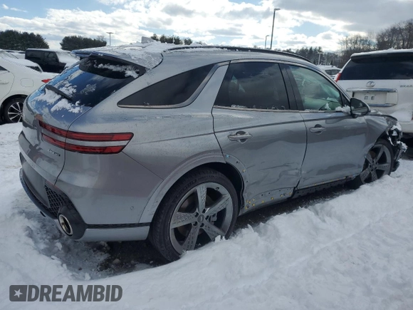 2022 Genesis GV70 Sport with VIN KMUMCDTC8NU022430, listed as a Copart auction lot 42189715 with 8,291 mi miles and Salvage title. Bid and sale history available at DreamBid. Image 3.