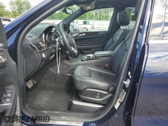 2017 Mercedes-Benz GLS 450 with VIN 4JGDF6EE6HA904783, listed as a Copart auction lot 57311545 with 100,160 mi miles and Salvage title. Bid and sale history available at DreamBid. Image 7.