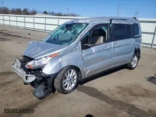 2015 Ford Transit Connect Wagon Titanium with VIN NM0GE9G74F1187704, listed as a Copart auction lot 50980595 with 201,583 mi miles and Salvage Title. Bid and sale history available at carsss.com. Image 1.