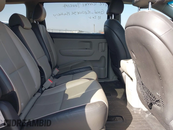 2016 Kia Sedona LX with VIN KNDMB5C14G6213280, listed as a IAAI auction lot 41778226 with 85,533 mi miles. Bid and sale history available at carsss.com. Image 8.