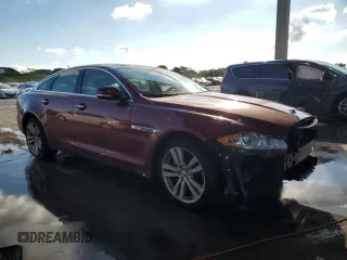 2011 Jaguar XJ with VIN SAJWA1CB4BLV07268, listed as a Copart auction lot 46994555 with 102,432 mi miles and Salvage title. Bid and sale history available at DreamBid. Image 4.