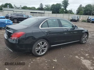 2021 Mercedes-Benz C 300 with VIN W1KWF8EBXMR629631, listed as a Copart auction lot 60163615 with 45,748 mi miles and Clean title. Bid and sale history available at DreamBid. Image 3.