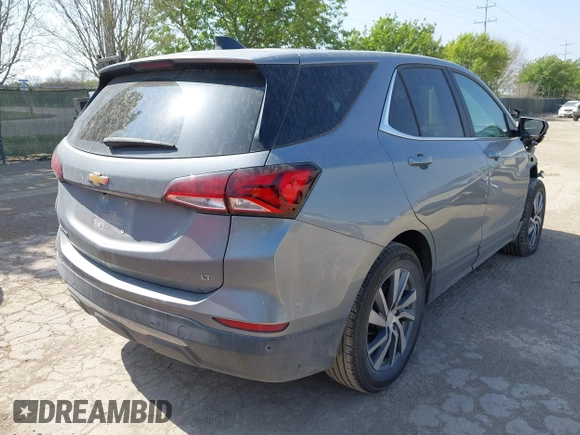 2023 Chevrolet Equinox LT with VIN 3GNAXKEG1PL235402, listed as a IAAI auction lot 41856773 with 22,710 mi miles and . Bid and sale history available at carsss.com. Image 4.
