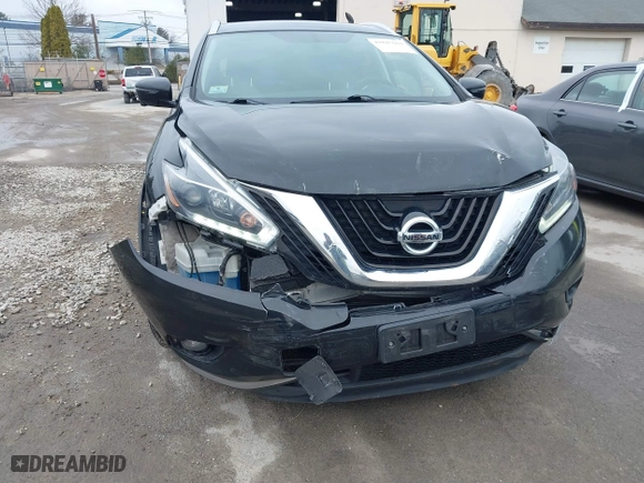 2018 Nissan Murano Platinum with VIN 5N1AZ2MH3JN108084, listed as a IAAI auction lot 41845604 with 150,069 mi miles. Bid and sale history available at carsss.com. Image 6.