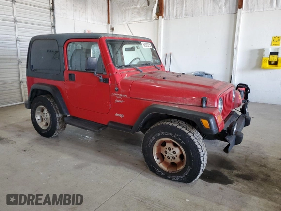 2000 Jeep Wrangler Sport with VIN 1J4FA49S9YP751596, listed as a Copart auction lot 52527315 with 132,514 mi miles and Clean Title. Bid and sale history available at carsss.com. Image 4.