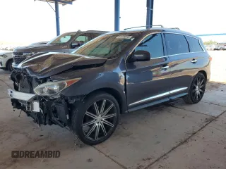 2014 Infiniti QX60 с VIN 5N1AL0MNXEC531712, выставлен на аукционе Copart как лот 61228215 с пробегом 96 594 миль миль и Списание • Salvage title. История ставок и продаж доступна на DreamBid. Изображение 1.