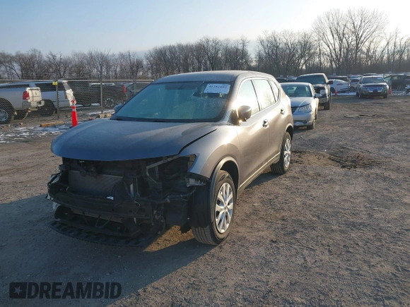 2016 Nissan Rogue S with VIN KNMAT2MV4GP647788, listed as a IAAI auction lot 41282602 with 96,556 mi miles. Bid and sale history available at carsss.com. Image 17.