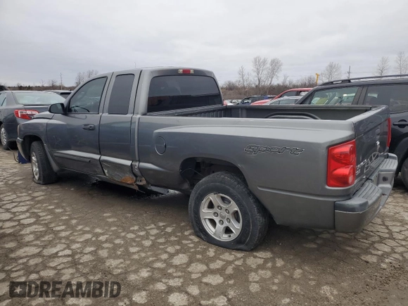 2006 Dodge Dakota SLT with VIN 1D7HE42K96S694927, listed as a Copart auction lot 47927285 with Not Provided miles and Salvage Title. Bid and sale history available at carsss.com. Image 2.