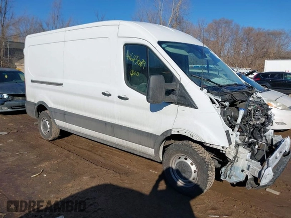 2023 Ford Transit Cargo with VIN 1FTBR1C89PKA63540, listed as a IAAI auction lot 41643089 with 65,898 mi miles. Bid and sale history available at carsss.com. Image 1.