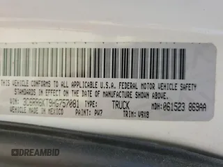 2017 Ram 1500 Express с VIN 3C6RR6KT9HG757081, выставлен на аукционе Copart как лот 57857545 с пробегом 123 048 миль миль и Чистый • Clean title. История ставок и продаж доступна на DreamBid. Изображение 12.