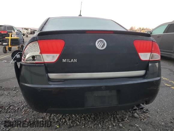 2011 Mercury Milan with VIN 3MEHM0HAXBR600885, listed as a Copart auction lot 86969834 with 0 mi miles and Salvage Title. Bid and sale history available at carsss.com. Image 6.