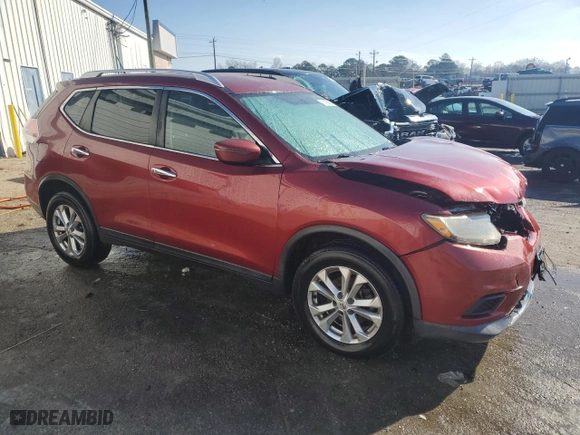 2016 Nissan Rogue SV with VIN KNMAT2MV2GP667862, listed as a Copart auction lot 41422695 with 91,723 mi miles and Salvage Title. Bid and sale history available at carsss.com. Image 4.