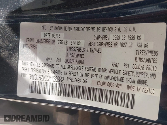 2016 Scion iA with VIN 3MYDLBZV0GY138982, listed as a IAAI auction lot 42254853 with 70,881 mi miles and . Bid and sale history available at DreamBid. Image 9.