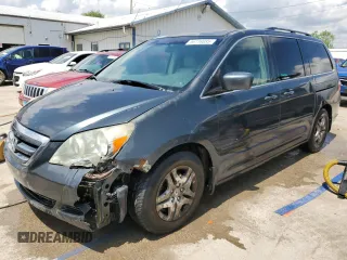 2006 Honda Odyssey EX-L с VIN 5FNRL38686B407700, выставлен на аукционе Copart как лот 56718085 с пробегом 258 503 миль миль и Списание • Salvage title. История ставок и продаж доступна на DreamBid. Изображение 1.